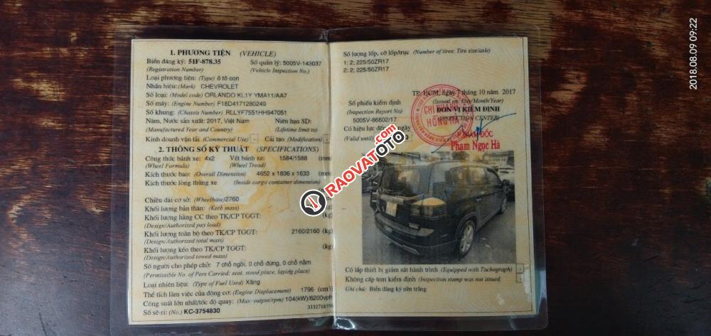 Bán ô tô Chevrolet Orlando LT đời 2017, màu đen-4