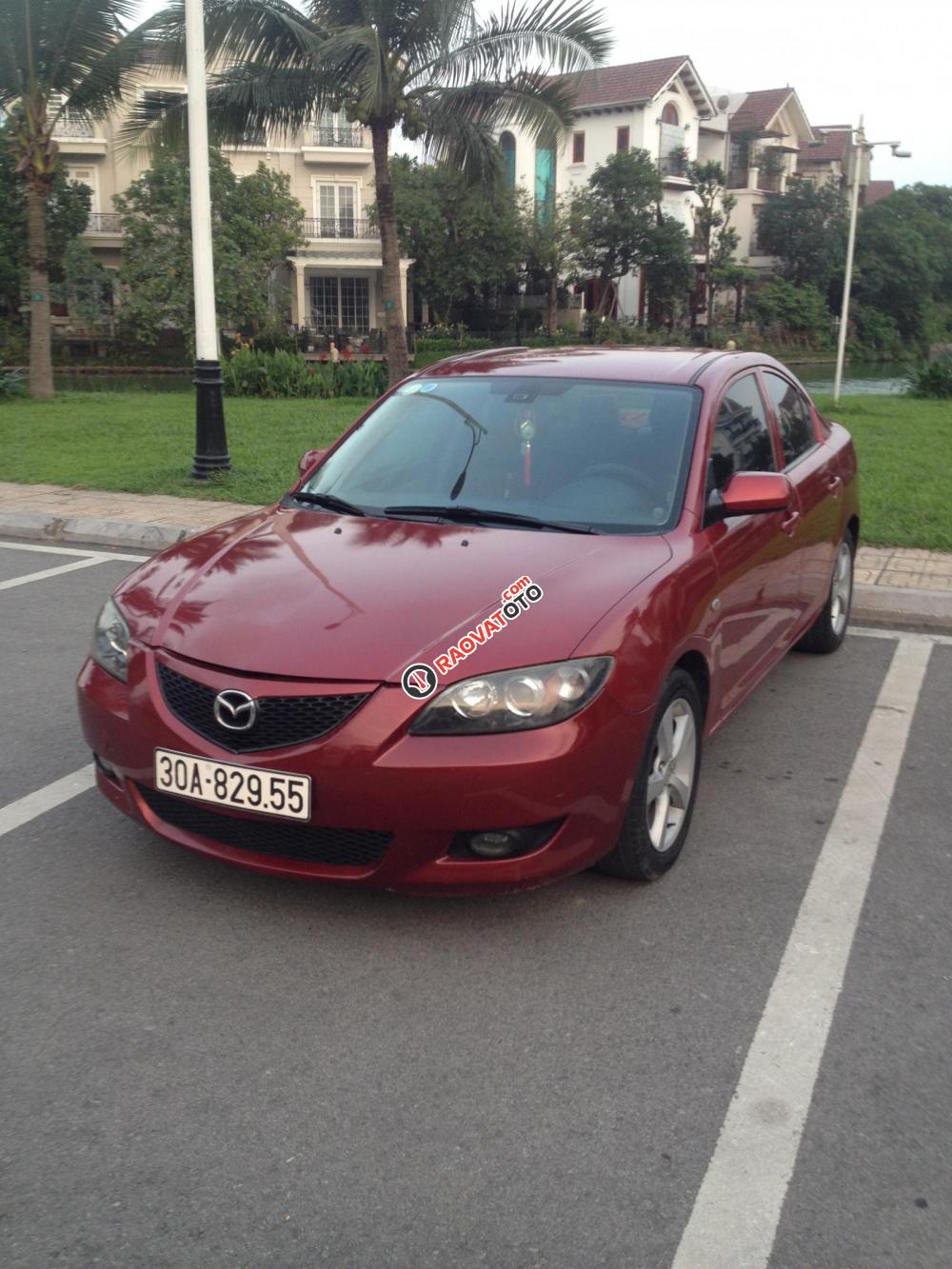 Bán xe Mazda 3 1.6AT, năm 2004, màu đỏ mận, giá bán 270 triệu-12