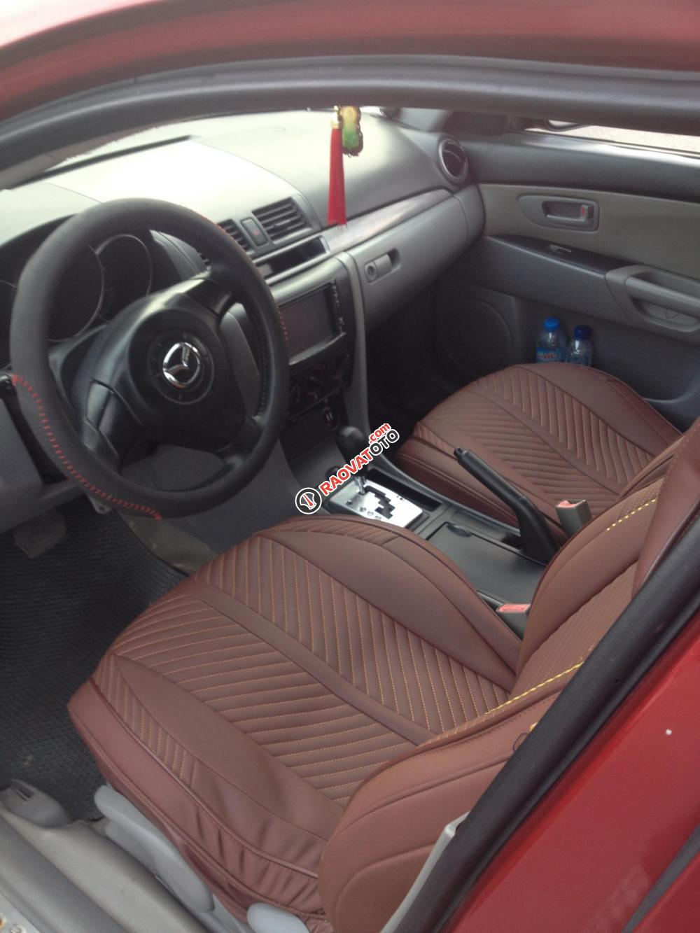 Bán xe Mazda 3 1.6AT, năm 2004, màu đỏ mận, giá bán 270 triệu-6