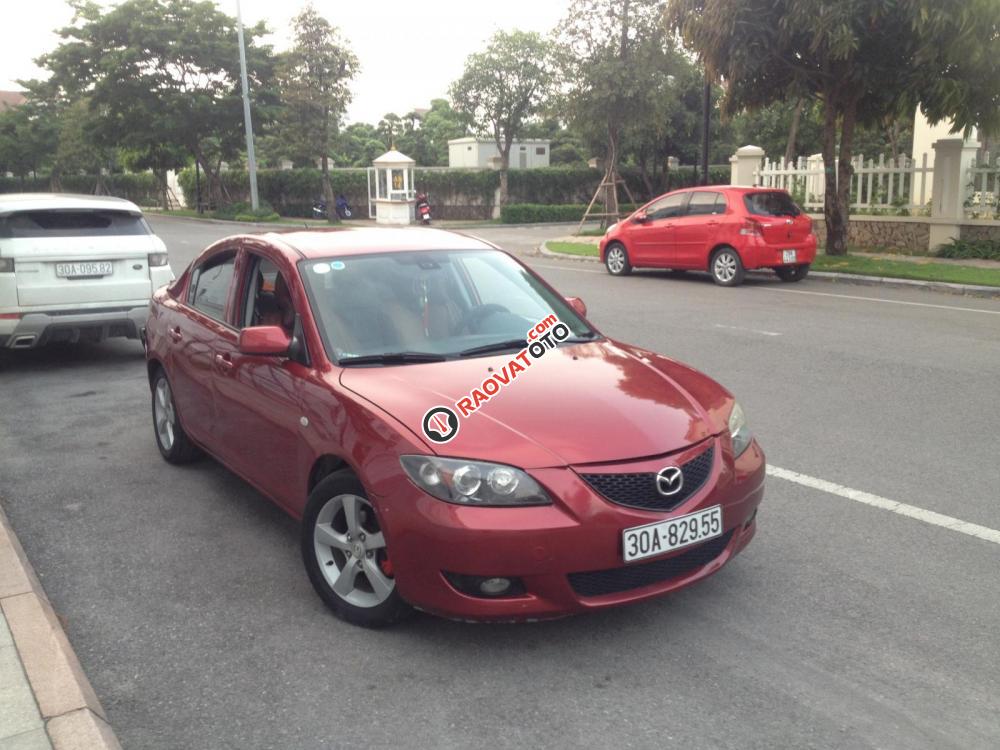 Bán xe Mazda 3 1.6AT, năm 2004, màu đỏ mận, giá bán 270 triệu-8