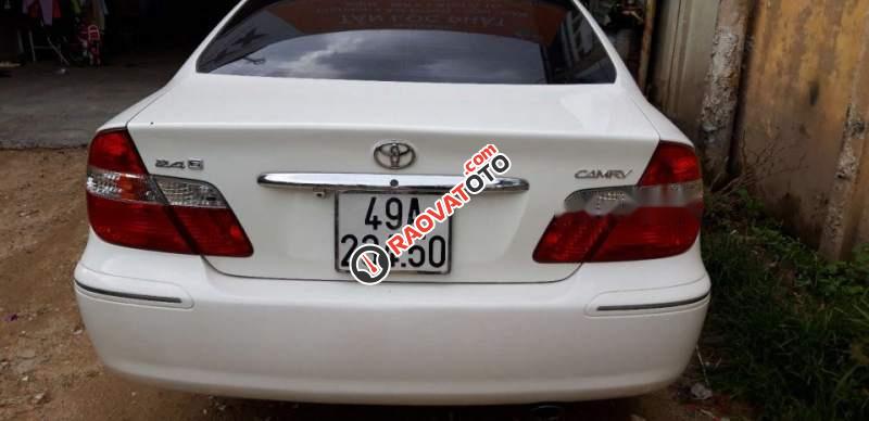 Bán Toyota Camry 2.4 năm 2003, màu trắng số sàn, 350tr-3