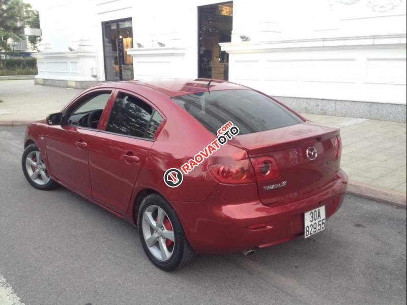 Bán Mazda 3 1.6AT đời 2004, màu đỏ mận, số tự động -0