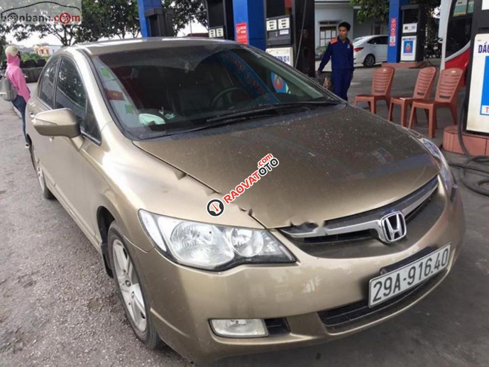 Bán Honda Civic 2008 bản 2.0, màu vàng cát-1