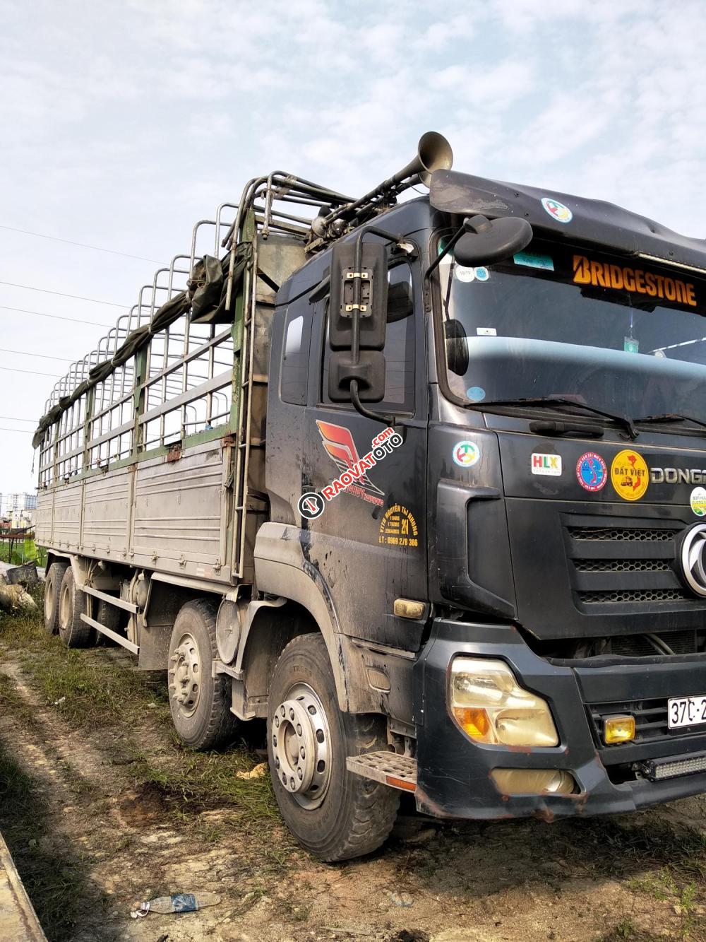 Tải mui Dongfeng 4 chân, tải 17.9 tấn, đời 2017 biển KS 37C-2