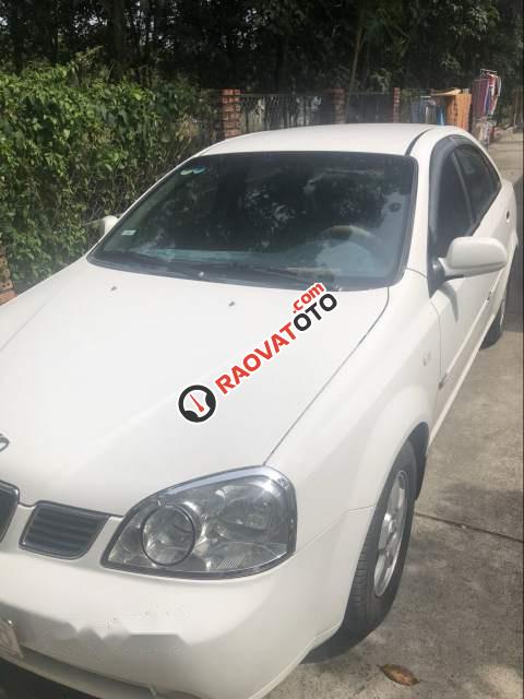 Bán ô tô Daewoo Lacetti MT sản xuất năm 2004, màu trắng, nội thất zin nguyên bản-0