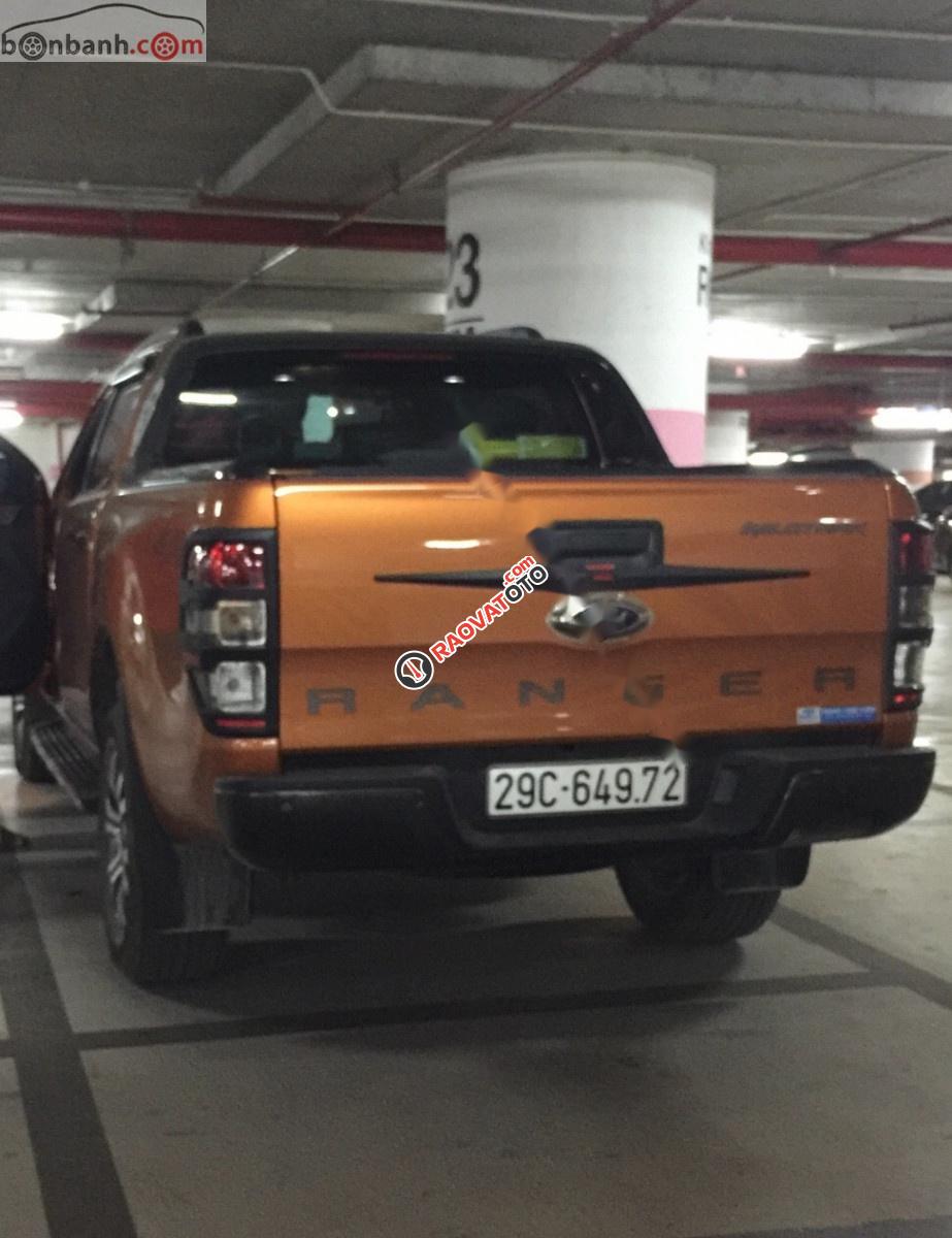 Bán Ford Ranger Wildtrack sản xuất năm 2016, màu vàng, nhập khẩu chính chủ-0