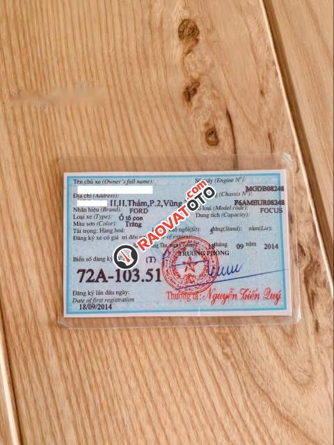 Cần bán xe Ford Focus đời 2014 bản Titanium, full option, đăng ký chính chủ 1 đời duy nhất, xe nữ chạy-2