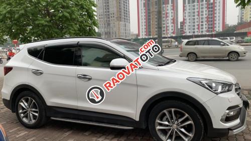 Bán xe Hyundai Santa Fe 2.2 AT 2017, màu trắng-2