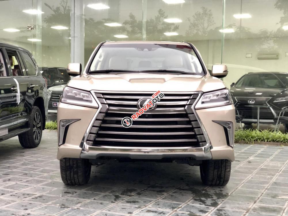 Cần bán xe Lexus LX 570 Luxury SX 2019, nhập Mỹ, màu vàng cát, xe nhập Mỹ, mới 100%-0