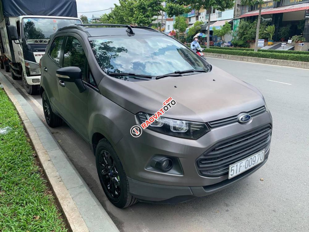 Bán Ford Titanium 1.5AT 2014, màu cà rốt, dán decal xám, xe đẹp, bao kiểm tra hãng-4