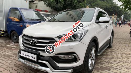 Bán xe Hyundai Santa Fe 2.2 AT 2017, màu trắng-5