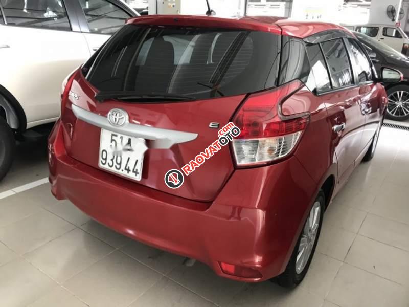 Bán Toyota Yaris E 2014, màu đỏ, nhập khẩu -0