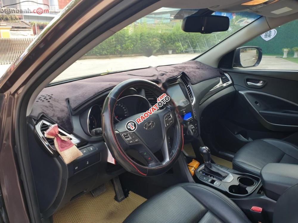 Cần bán lại xe Hyundai Santa Fe 2.4 năm sản xuất 2013, màu nâu, xe nhập-2