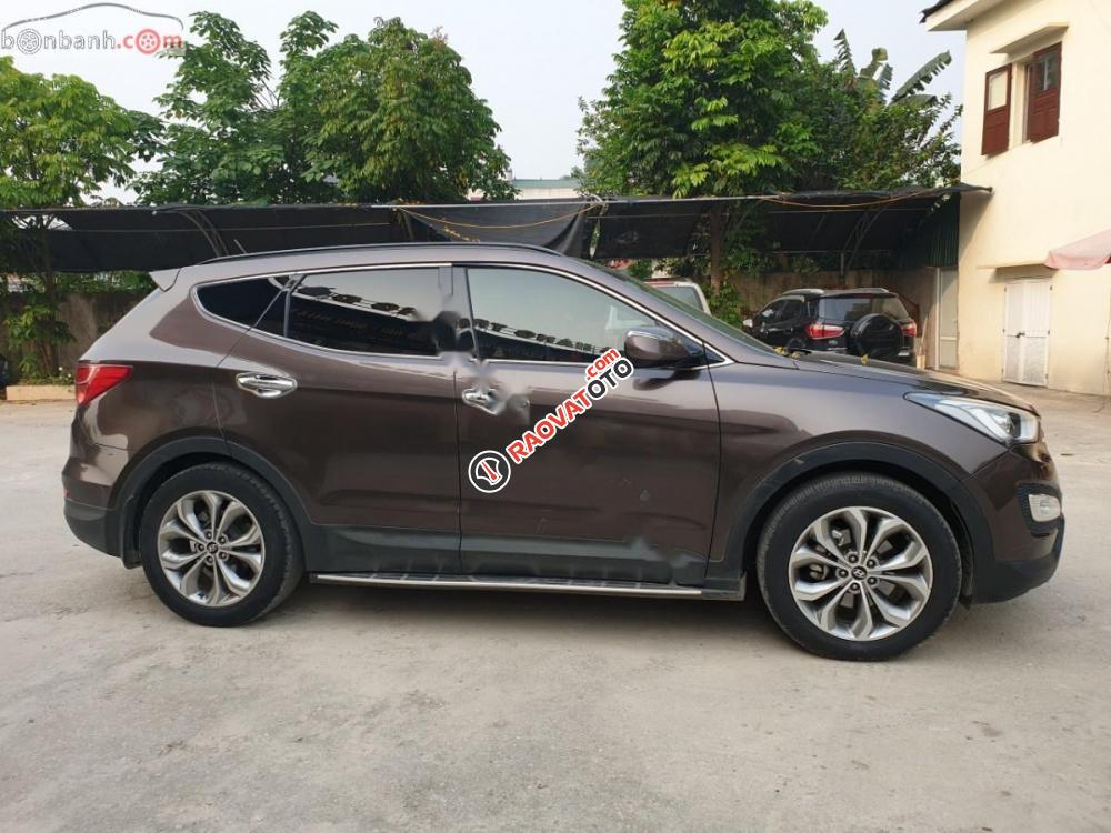 Cần bán lại xe Hyundai Santa Fe 2.4 năm sản xuất 2013, màu nâu, xe nhập-0