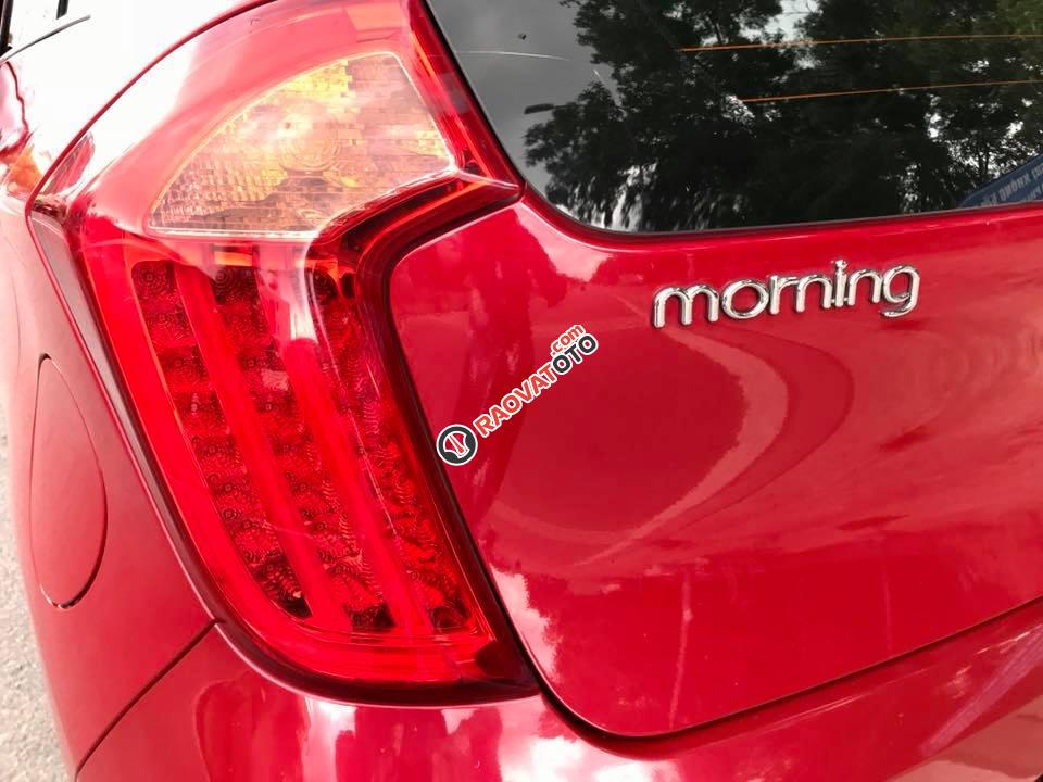 Bán xe Kia Morning Si đời 2017, số tự động, màu đỏ-1