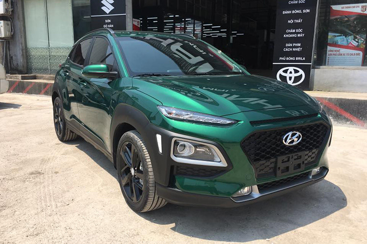 Hyundai Kona 2019 màu xanh “độc” bất ngờ xuất hiện tại Việt Nam