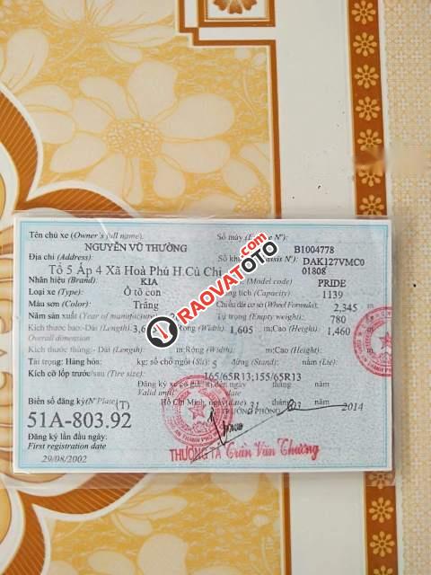 Bán Kia Pride CD5 sản xuất 2002, màu trắng -0