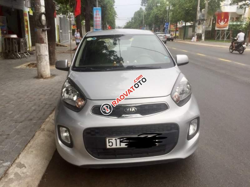 Bán Kia Morning EXMT 2016, màu bạc, xe gia đình-0