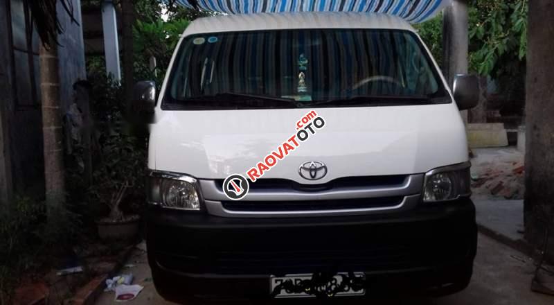 Xe Toyota Hiace MT sản xuất năm 2008, màu trắng, giá 300tr-0