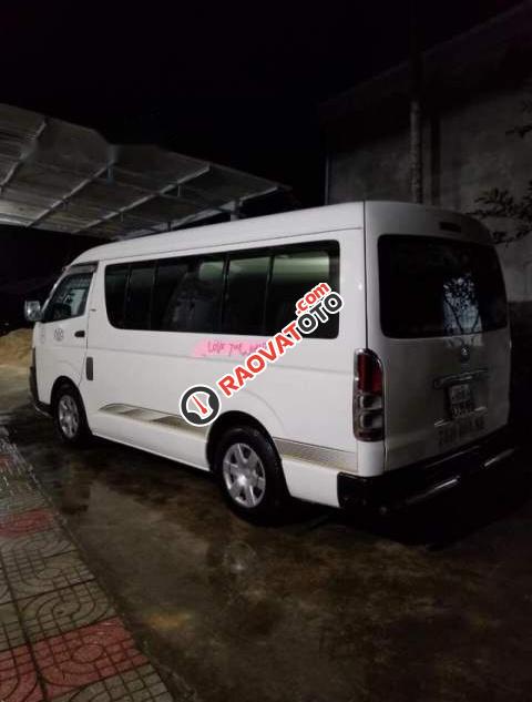 Xe Toyota Hiace MT sản xuất năm 2008, màu trắng, giá 300tr-1