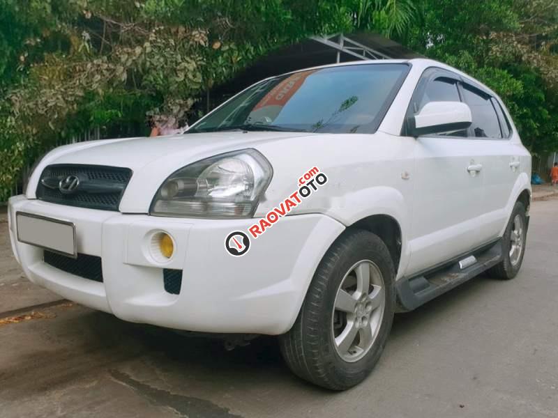 Bán xe Hyundai Tucson đời 2006, màu trắng, xe nhập số sàn-0