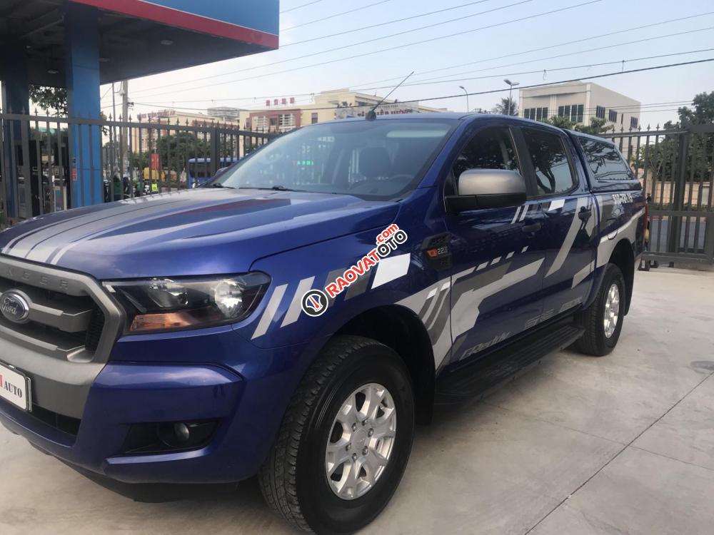 Cần bán Ford Ranger XLS 4x2 MT sản xuất 2015, màu xanh lam, nhập khẩu-0
