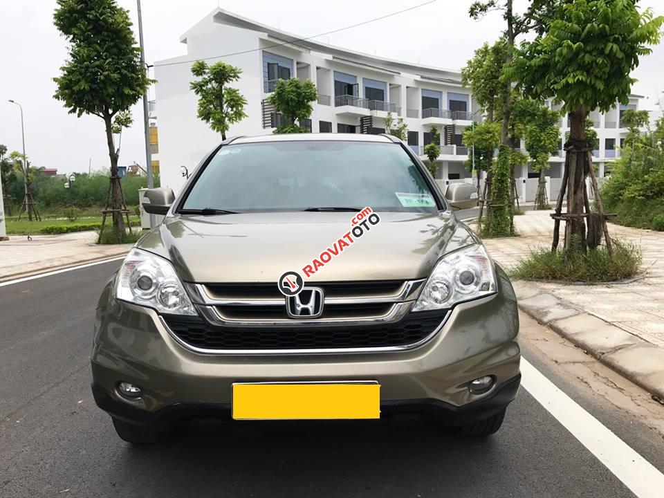 Cần bán xe Honda CRV 2010 AT bản 2.4, full màu vàng cát-0