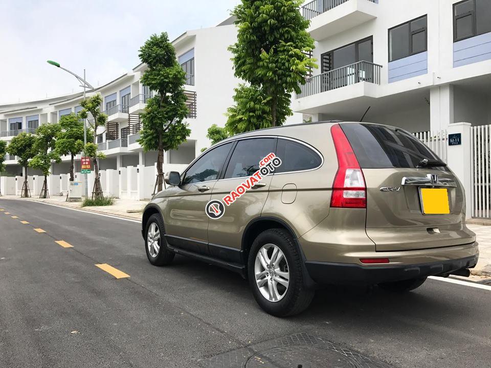 Cần bán xe Honda CRV 2010 AT bản 2.4, full màu vàng cát-1