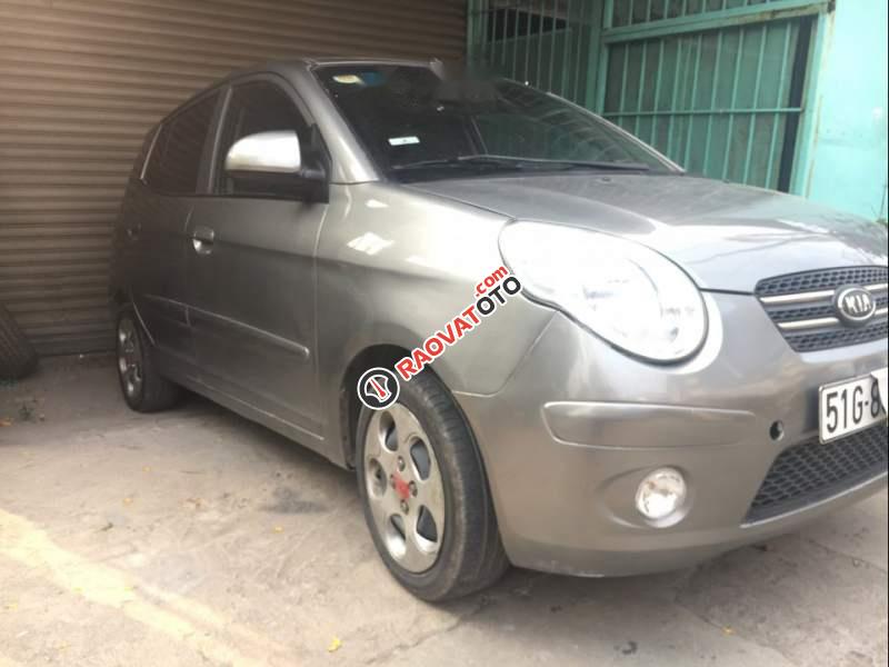 Bán ô tô Kia Morning MT năm sản xuất 2009, màu xám, xe tình trạng đẹp, nội thất zin-1