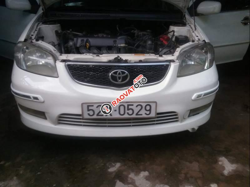 Bán Toyota Vios G 2003, màu trắng, xe gia đình -0