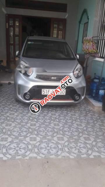 Bán xe Kia Morning 1.25 AT đời 2017, màu bạc, nhập khẩu-2