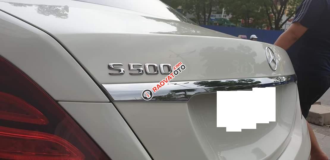 Bán Mercedes S500 màu trắng, sản xuất 12/2013, đăng ký 2014, nhập khẩu biển Hà Nội-9