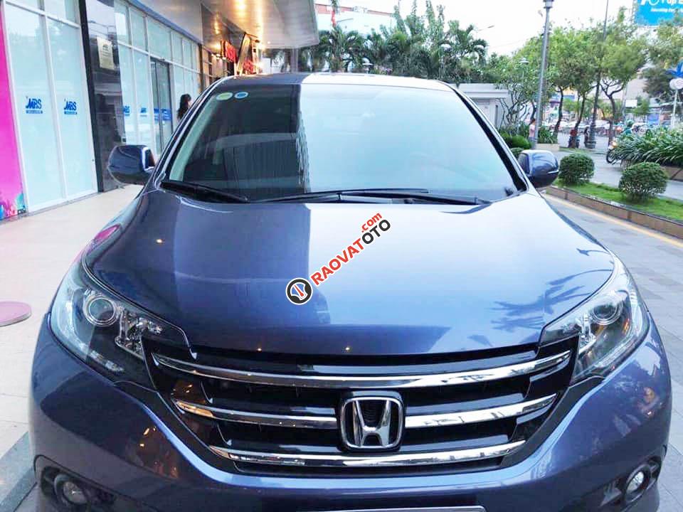 Cần bán CRV 2015, số tự động, bản full 2.4, màu xanh-2