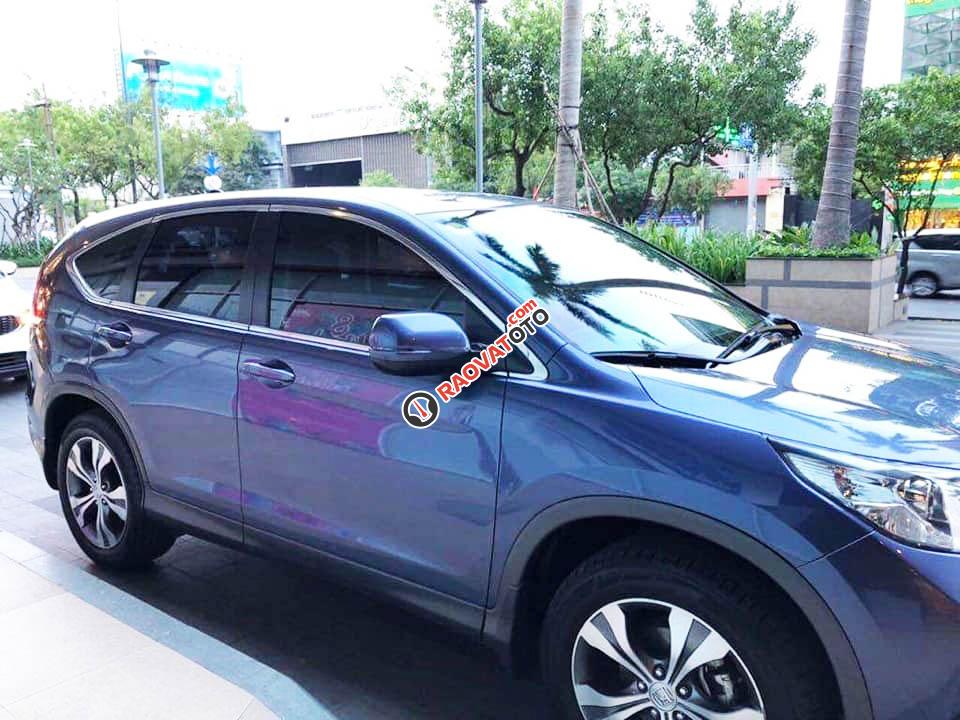 Cần bán CRV 2015, số tự động, bản full 2.4, màu xanh-1