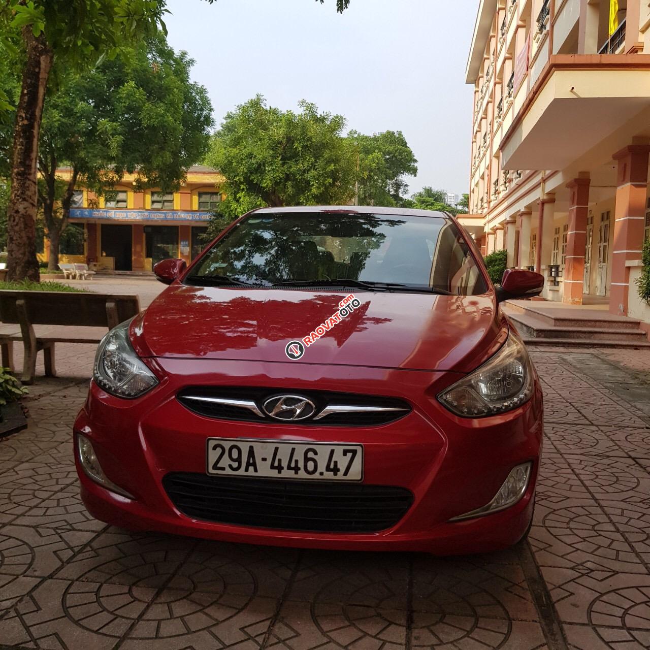 Cần bán xe Hyundai Accent AT 2012 màu đỏ, nhập khẩu nguyên chiếc-3