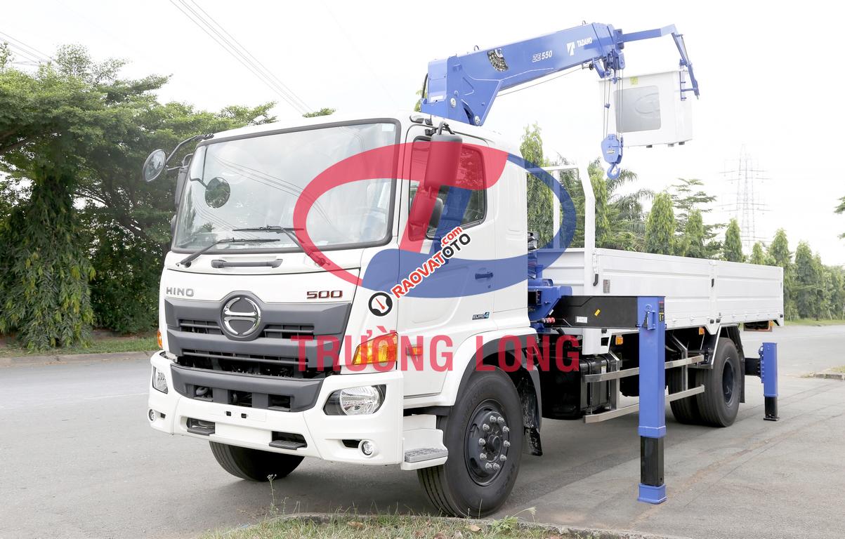 Xe tải cẩu 7 tấn, lắp cẩu Tadano 5 tấn | Hino Series 500 FG EURO 4-8