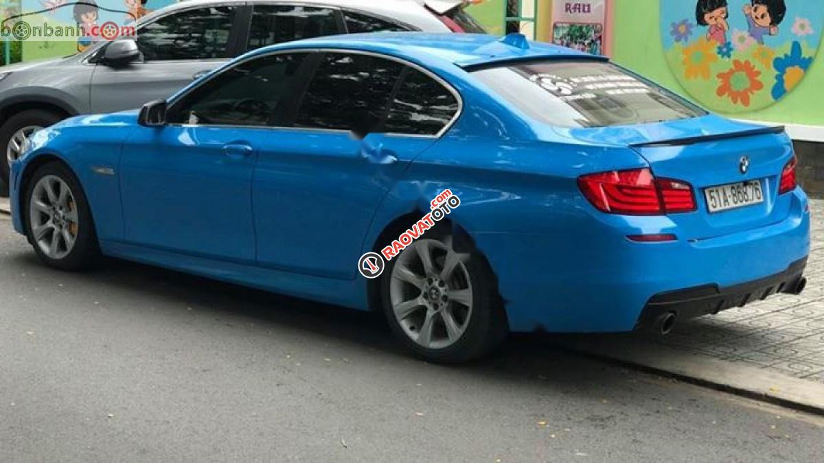 Bán BMW 5 Series 528i năm sản xuất 2010, màu xanh, xe mới sơn lại màu xanh biển-7