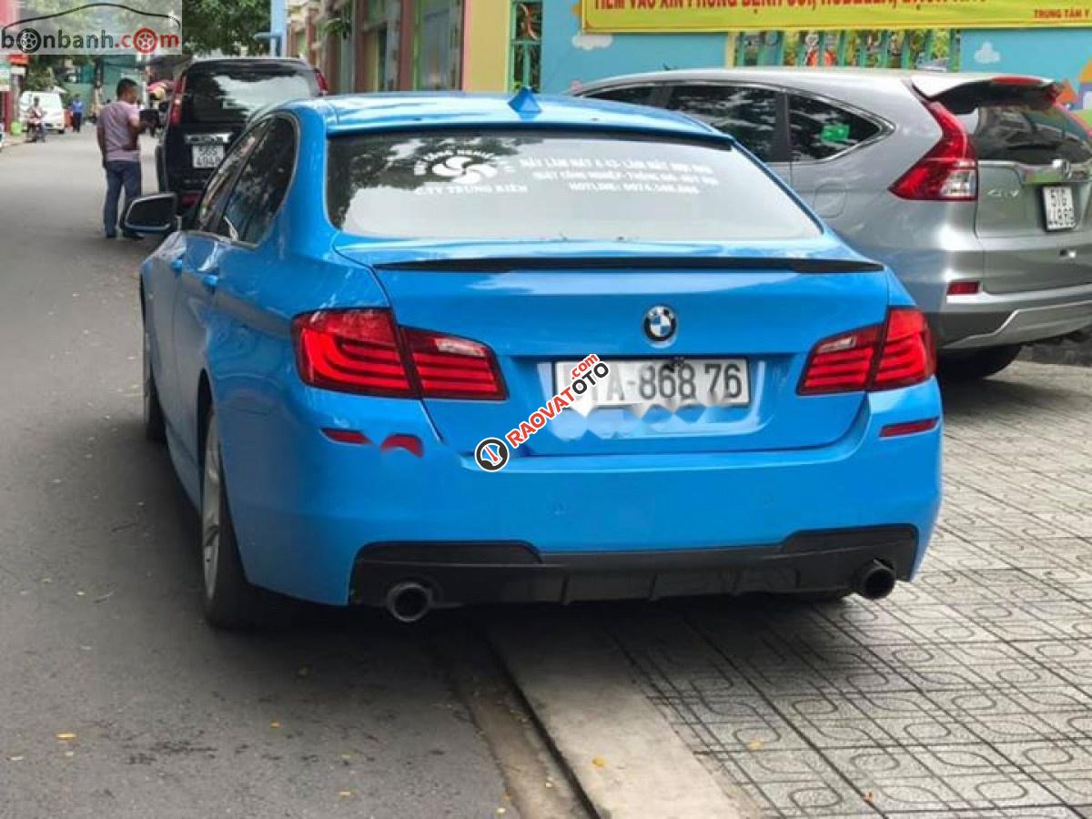 Bán BMW 5 Series 528i năm sản xuất 2010, màu xanh, xe mới sơn lại màu xanh biển-3