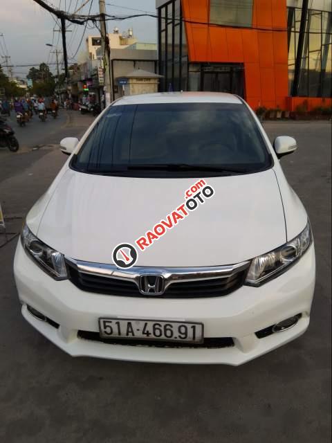 Cần bán Honda Civic 1.8 AT đời 2013, màu trắng-4
