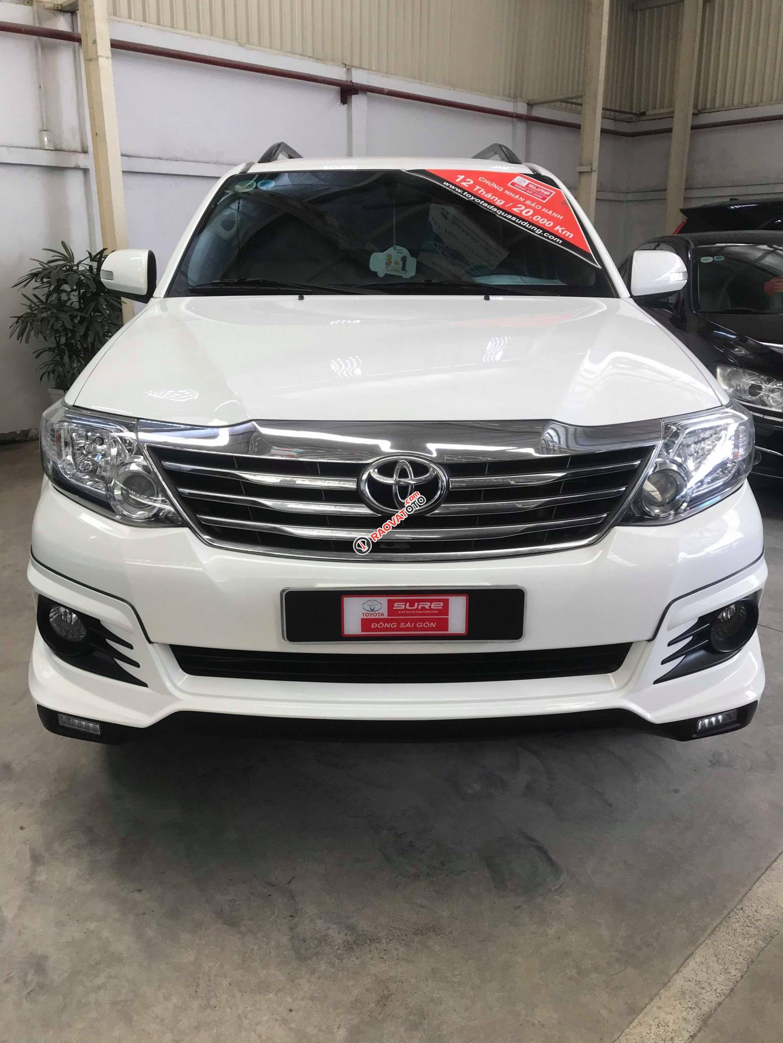 Bán Fortuner TRD 1 cầu số tự động, màu trắng nõn nà, LH ngay để nhận ưu đãi lên đến 30 triệu đồng-5
