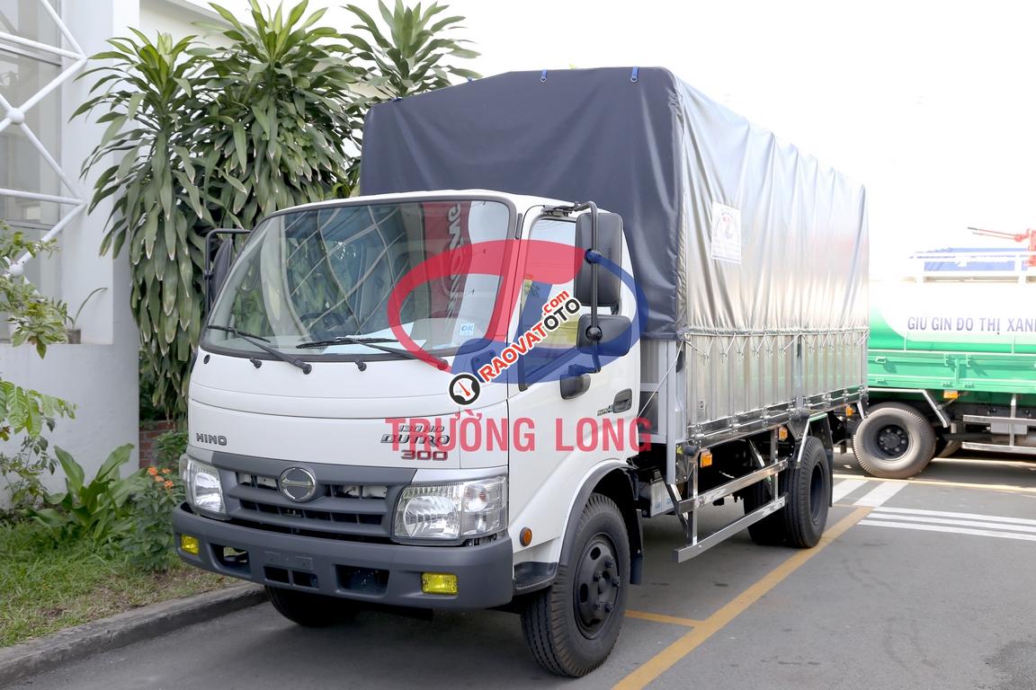 Xe tải mui bạt bửng inox 4.8 tấn | Hino XZU342LTKD3 (nhập khẩu) kèm phụ kiện và ưu đãi-1