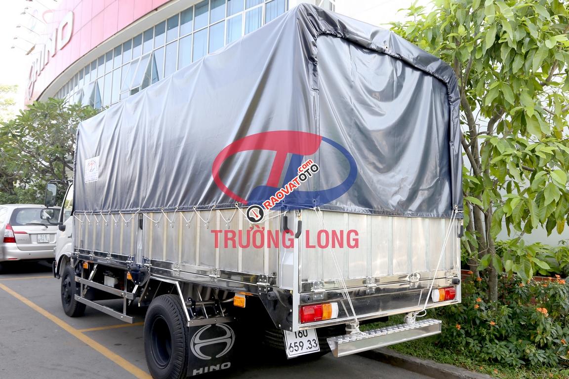 Xe tải mui bạt bửng inox 4.8 tấn | Hino XZU342LTKD3 (nhập khẩu) kèm phụ kiện và ưu đãi-2