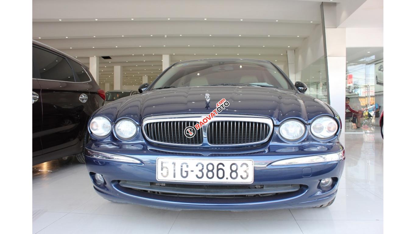 HCM: Jaguar X Type 2.1 V6 AT 2009, màu xanh, xe nhập-8