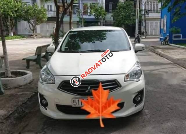 Cần bán lại xe Mitsubishi Attrage CVT đời 2015, màu trắng còn mới-2