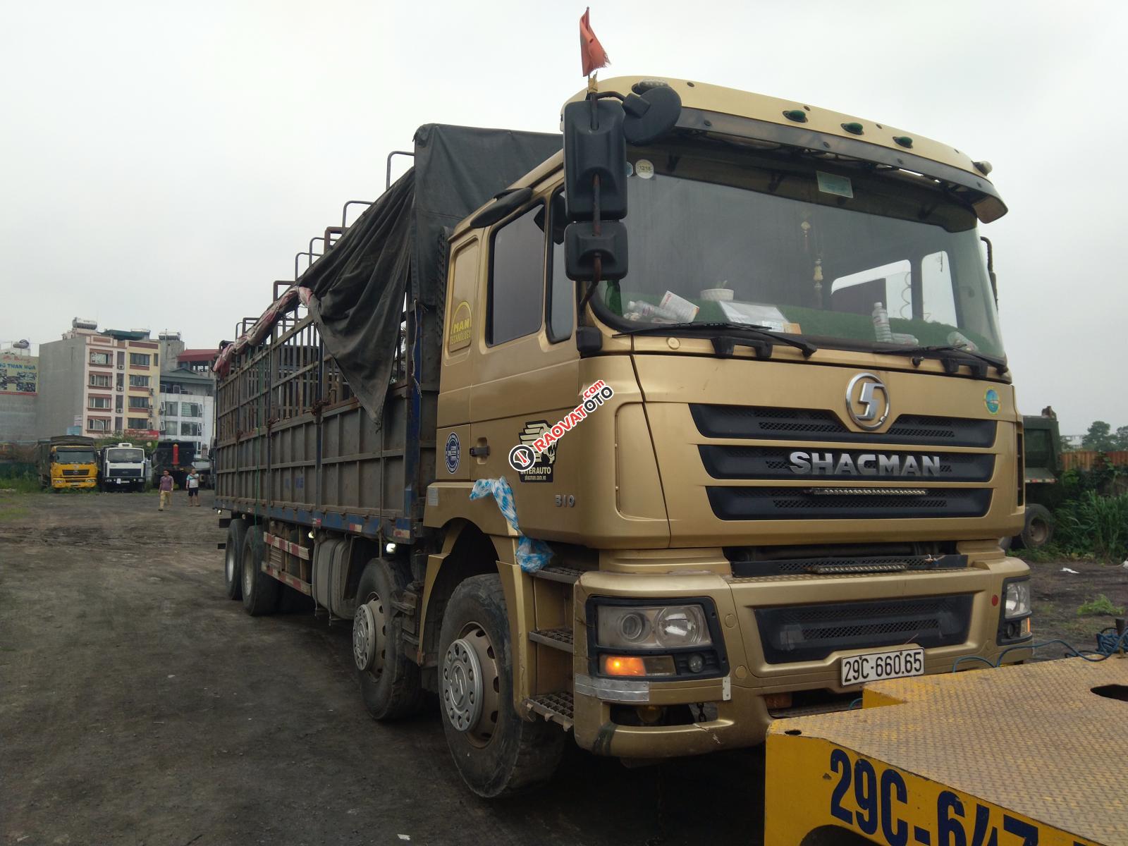 Bán xe tải SHACMAN 4 chân, 18 tấn đời 2015, màu vàng, nhập khẩu TQ-1