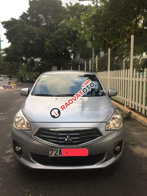 Bán xe Mitsubishi Attrage CVT 2015 nhập Thái Lan, màu xám bạc, đã đi 57.000km-2