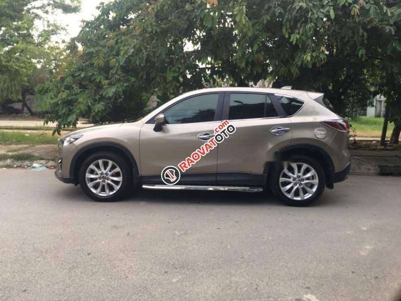 Bán gấp Mazda CX 5 AT 2014, màu nâu, xe gia đình -1