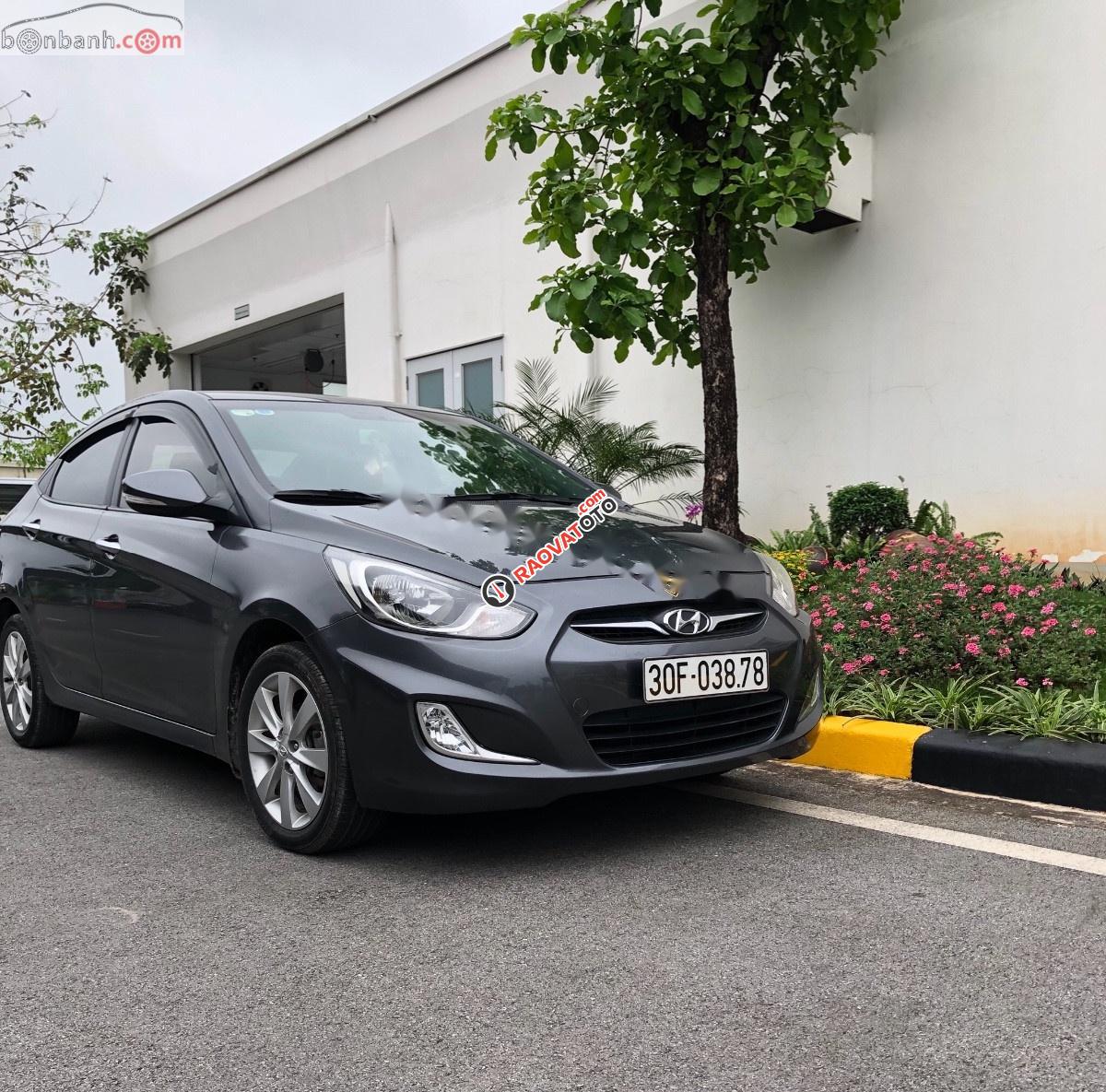 Cần bán lại xe Hyundai Accent AT 2012, màu xám, xe nhập chính chủ-0