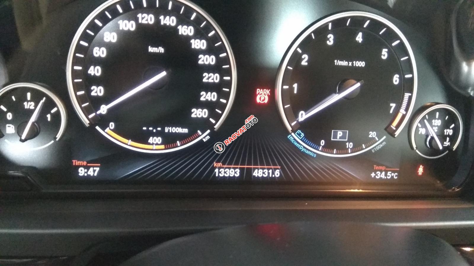 Bán BMW 520I máy xăng 2.0 màu nâu/kem sản xuất 2013, biển Hà Nội-6