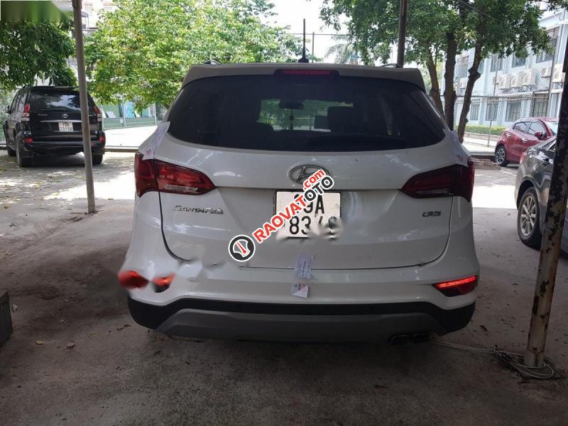 Cần bán xe Hyundai Santa Fe 2.2 CRDI đời 2018, màu trắng-1